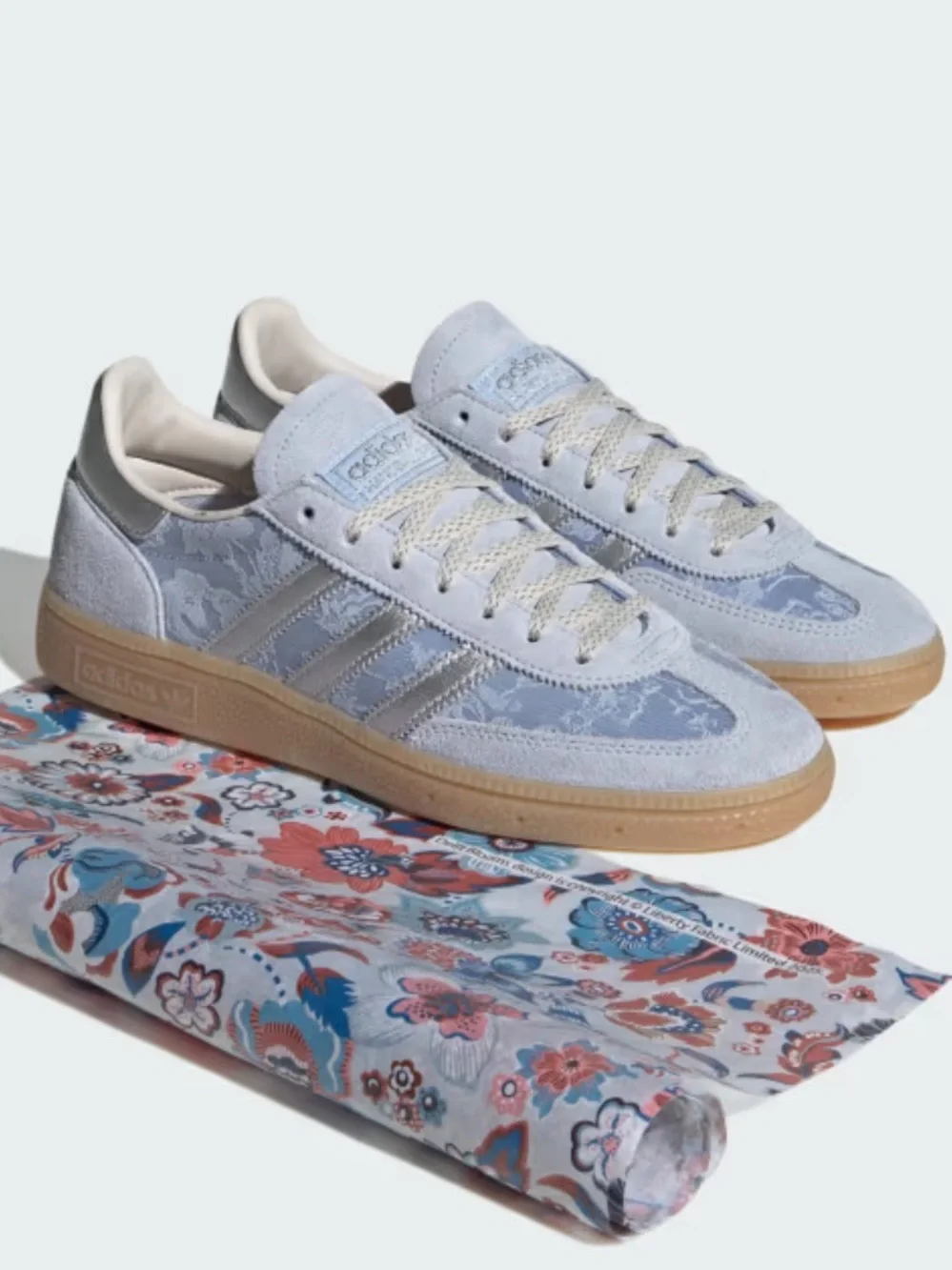 adidas x Liberty London Handball Spezial Crystal Sky / Silver Metallic - Picture 1 of 12